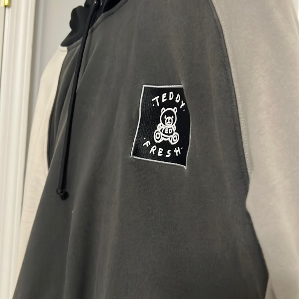 Teddy fresh color block hoodie